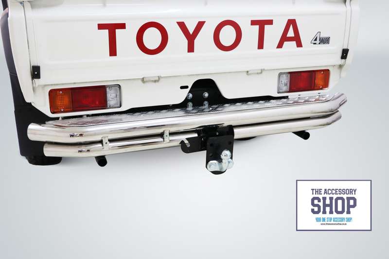 Toyota Landcruiser Rear Step Stainless with Tow bar and harness 2007- includes 2024
