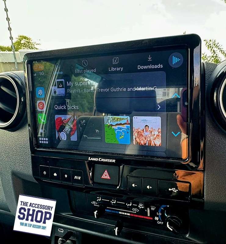 Toyota Landcruiser 10.1 inch radio replacement. Andriod Auto &amp; Apple car play fits 2024