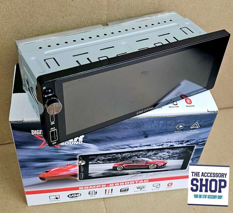 Starsound single din Apple car play Andriod Auto radio touch screen