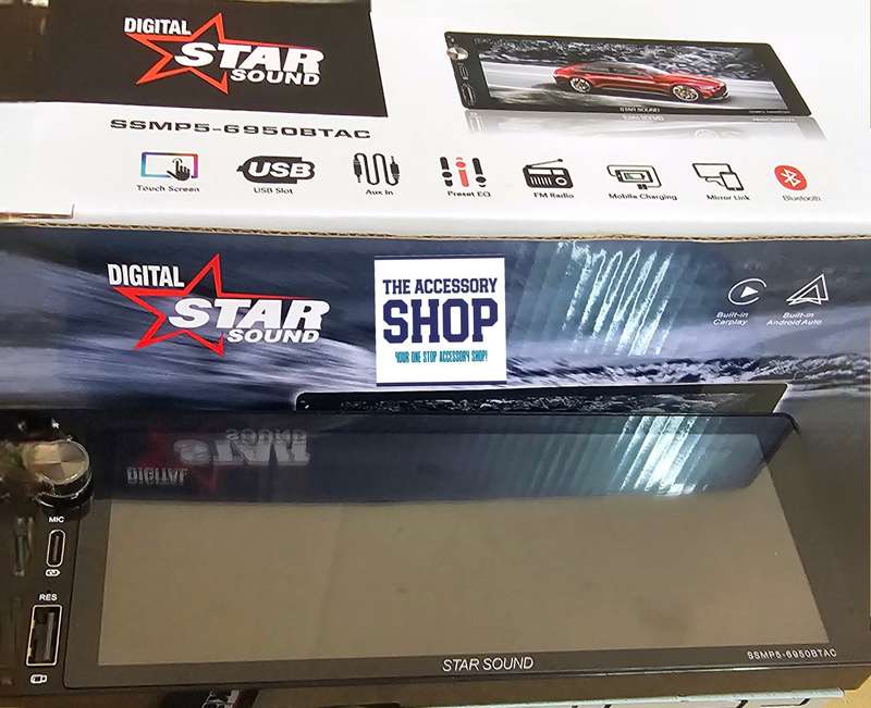 Starsound single din Apple car play Andriod Auto radio touch screen