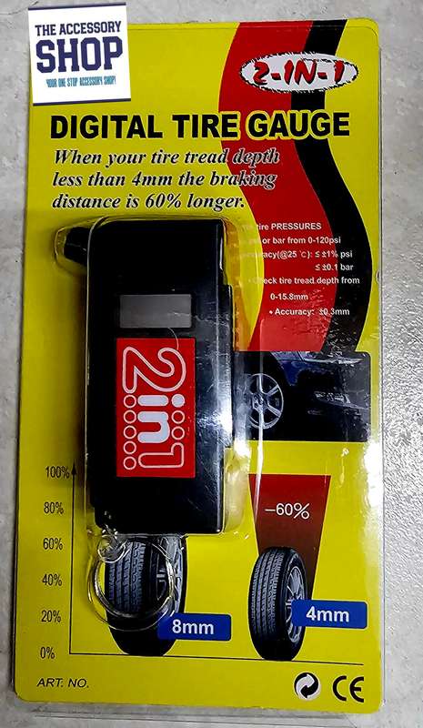 Tire Pressure and Tread Guage Digital