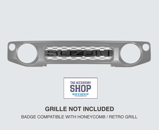 Suzuki Jimny Tactical Badge (Matt Black) With or without Grill