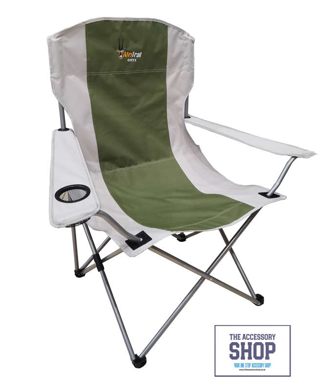 Camping Armchair Oryx Deluxe Folding 120kg Green