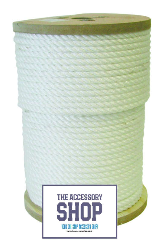 Anchor Rope Polypropylene - 8mm (sold per meter or 100m roll)