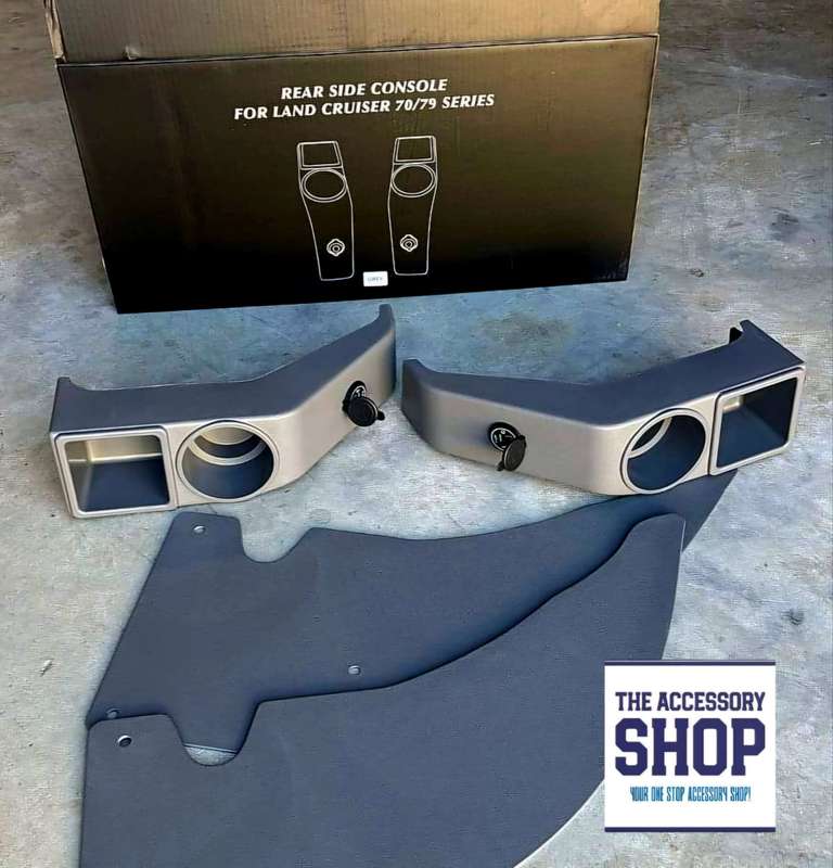 Toyota Landcruiser Double Cab Rear Cup Holders, set of 2