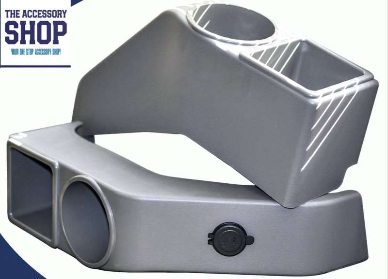 Toyota Landcruiser Double Cab Rear Cup Holders, set of 2