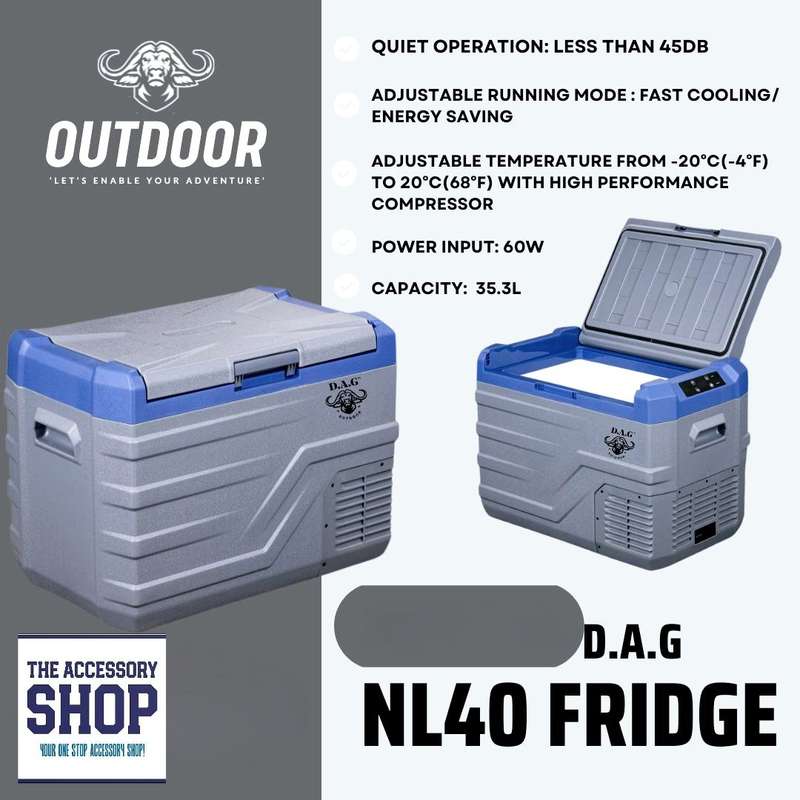 DAG 40l camping fridge, single compartment