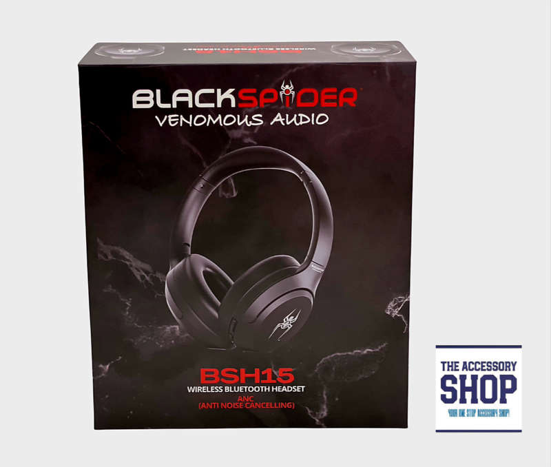Headphones Blackspider BSH15 ANC Active Noise Cancelling Bluetooth