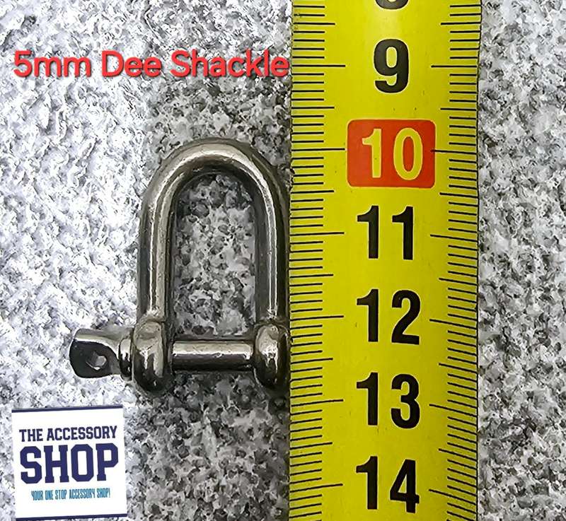 DEE Shackle 316 Stainless steel 5mm, 8mm or 10mm