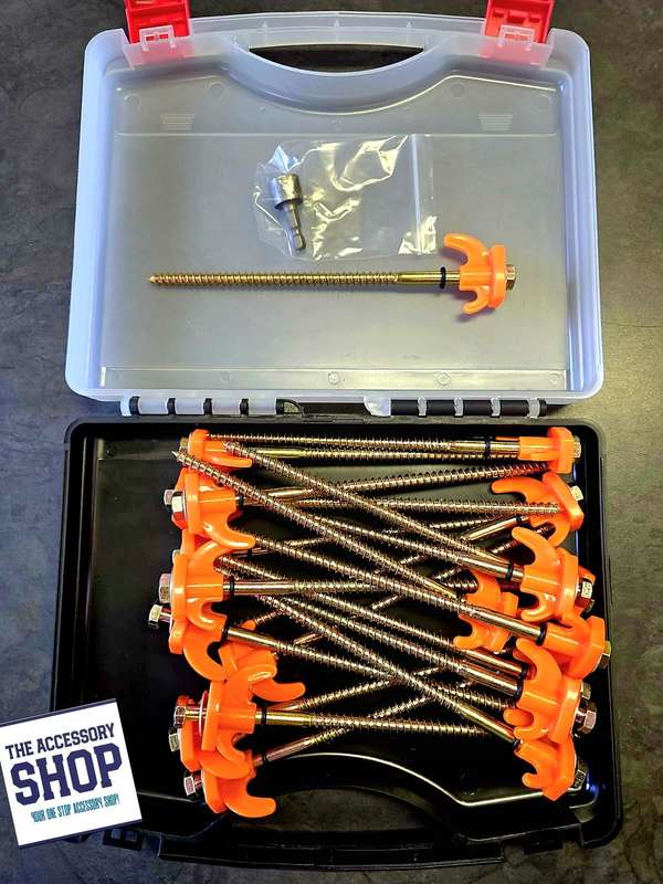 Glow In The Dark Tent Pegs screw in with socket x 20