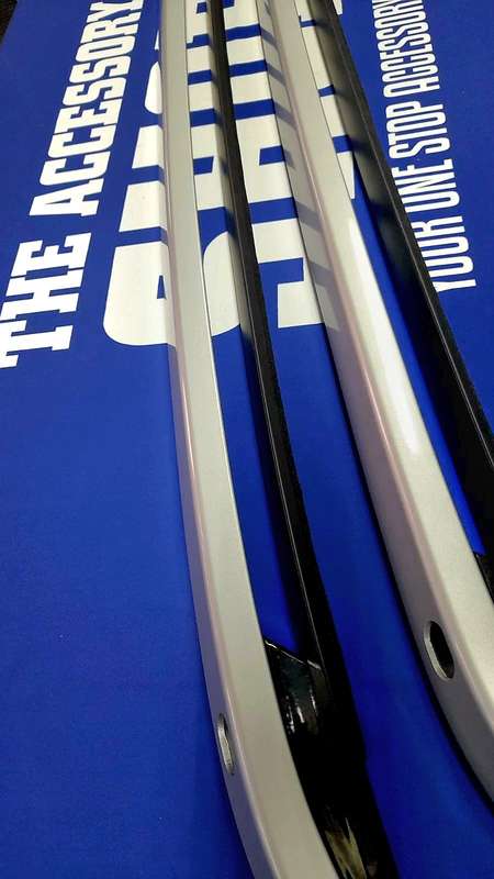 Ford Ranger Next Gen Silver Roof rails (Bolt-on) - Double Cab 2023-