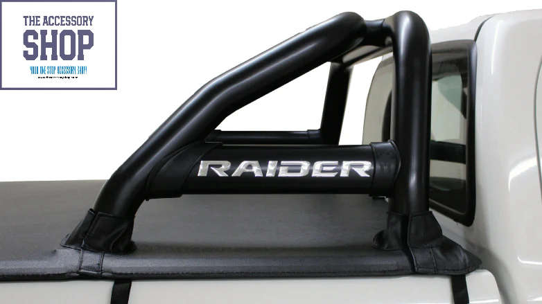 Toyota Hilux Sports Bar 6 Bend with Oval Side Plates Black Stainless- Artav BS80088t