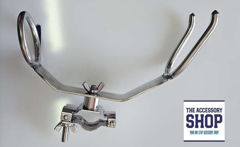 Stainless Steel Flat Round clamp on rod holders