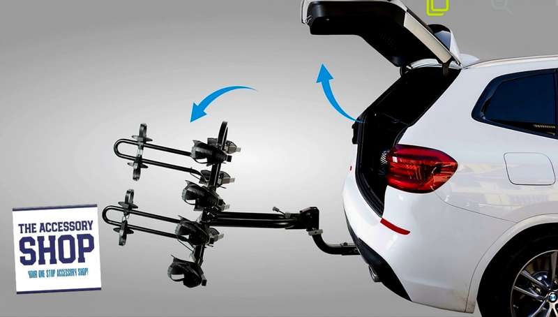 Bike Tow Ball Platform 4 Bike, Buzzrack BuzzRacer 4 Tilt