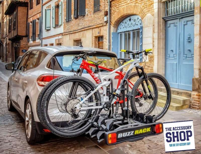 Bike Tow Ball Platform 4 Bike, Buzzrack BuzzRacer 4 Tilt
