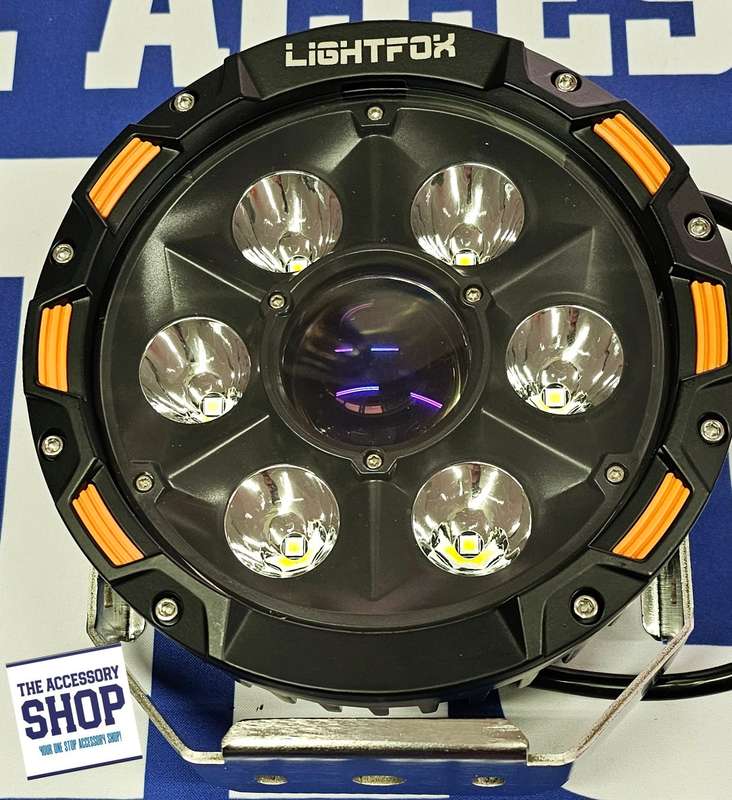 Lightfox 7inch Osram Laser LED Driving Lights 1Lux @ 2,226m