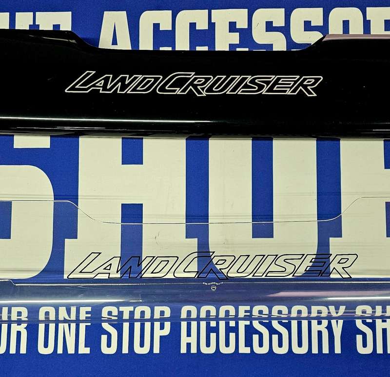 Toyota Landcruiser 70 series bonnet guard Gloss Black with logo or Clear 2024 -