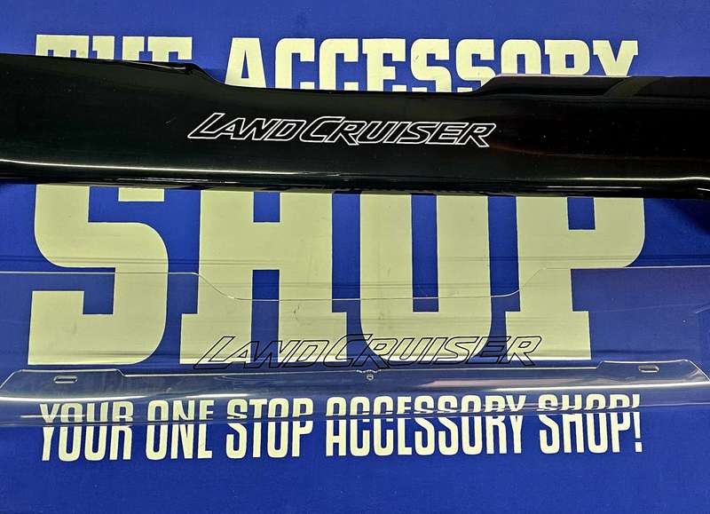 Toyota Landcruiser 70 series bonnet guard Gloss Black with logo or Clear 2024 -