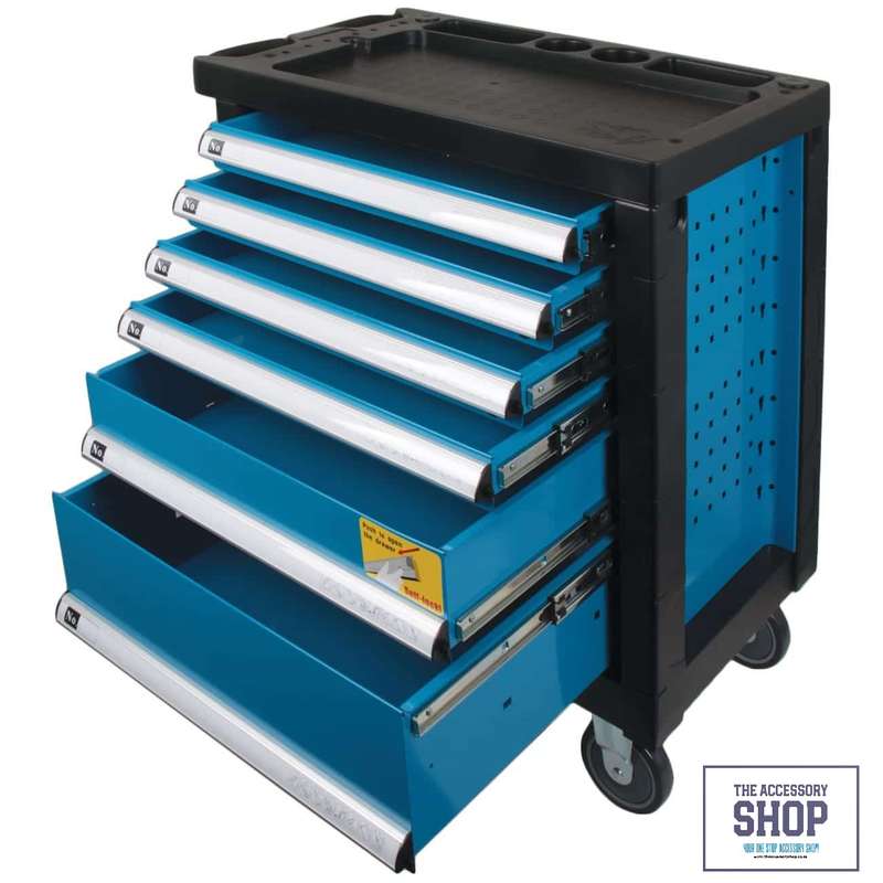 Tool Kit in 6-Drawer, 4-Wheel Trolley 174-Piece