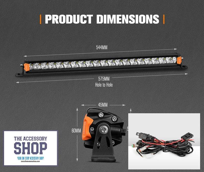LED Light Bar  1Lux @ 453m 12,580 Lumens Vega Series 20inch Osram (50mm)