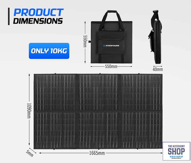 Solar Panel Blanket 300W 12V Folding Atem Power With Charge Controller