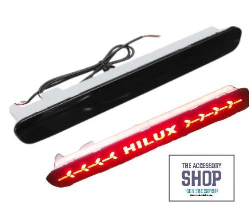 Toyota Hilux Tailgate Brake Light Red with Logo 2016-