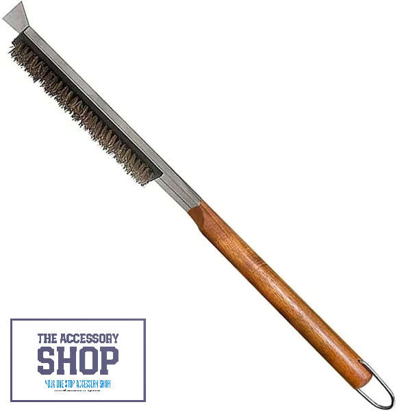 Pizza Stone Cleaning Brush with Scraper Lks