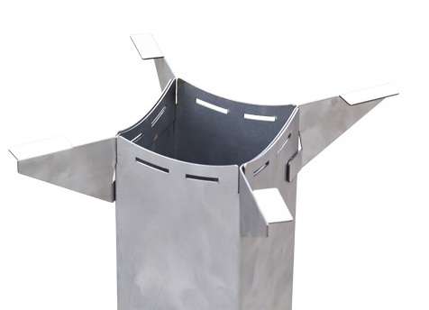 Rocket Stove Stainless Steel LKs