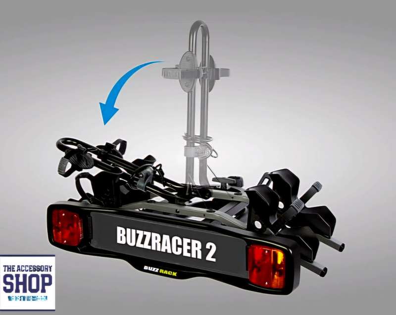 Bike Tow Ball Platform 2 Bike Tilt, Buzzrack BuzzRacer 2