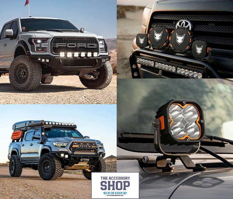 LIGHTFOX 5inch Cygnus Osram LED Pod Lights 1Lux@396m 7,053 Lumens (Pair )