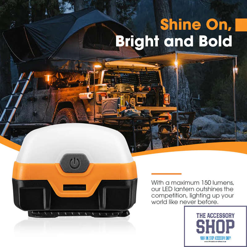 Camp Light  x2 Dual Colour LED Lantern with Inbuilt Lithium Battery- San Hima