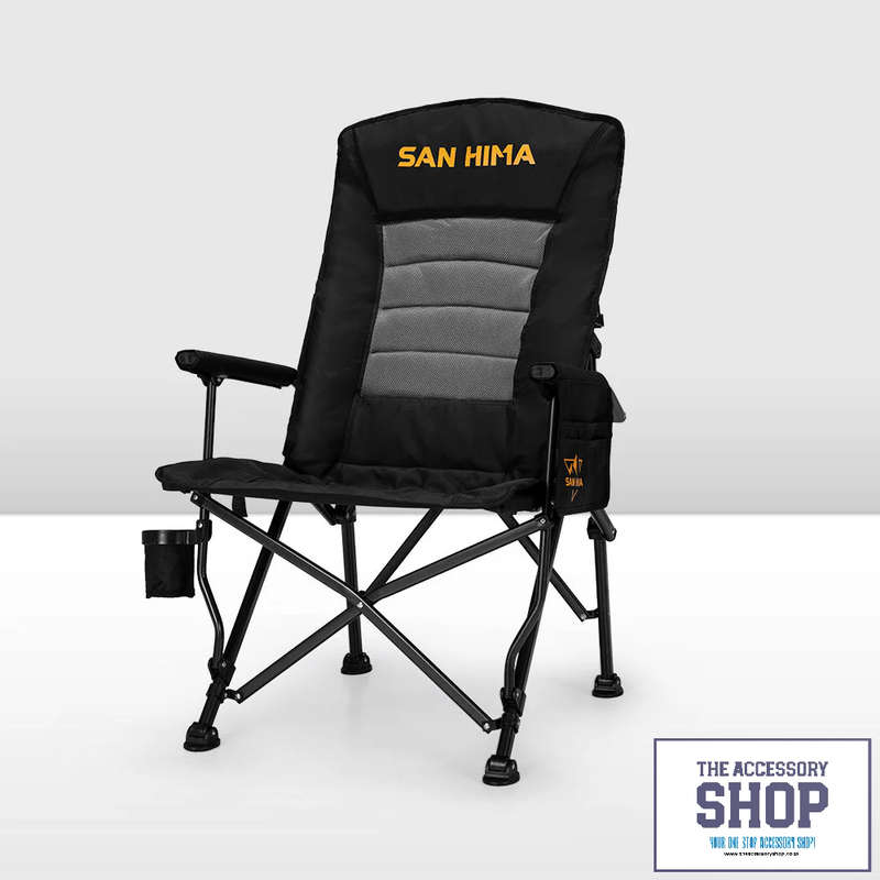 Camping Chair Luxury Folding Portable Thick Padding With Storage Bag- San Hima