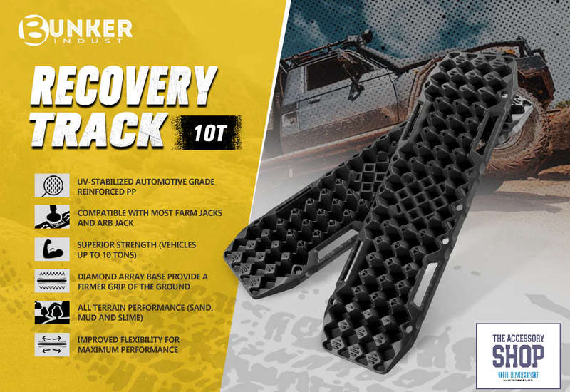 Recovery Tracks Sand Track with Jack Base 10Ton Red or Black (Pair)