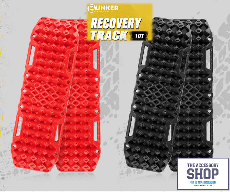Recovery Tracks Sand Track with Jack Base 10Ton Red or Black (Pair)