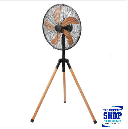 Fan Tripod  Wood Look Finish 40CM Alva