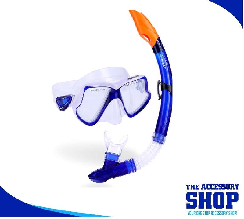 Snorkel Combo Pro Sub Silicone Blue - Aqualine