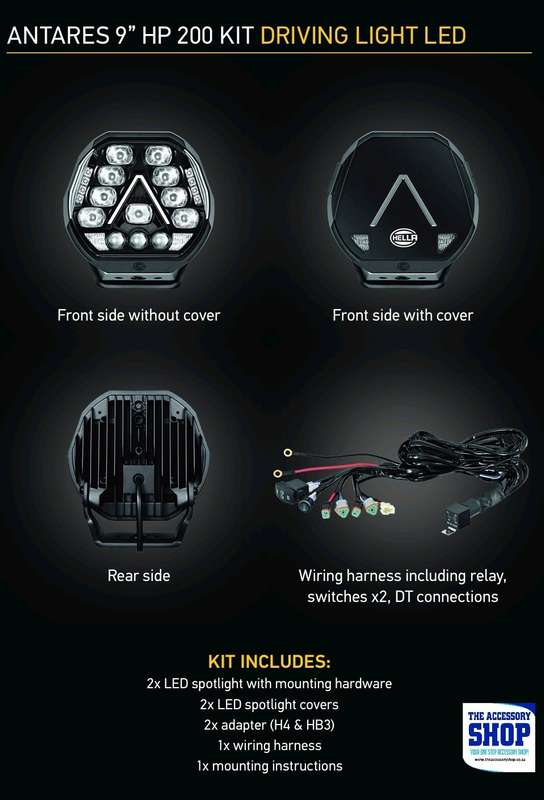 Hella Antares 9" LED Plug & Play Harness Daytime Running Light - Set AN871
