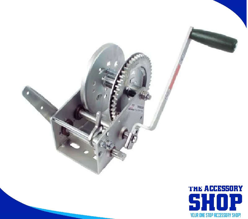 Hand Winch - Steel Cable Type Only 1133kg (2500 Pound) Capacity 2 Speed