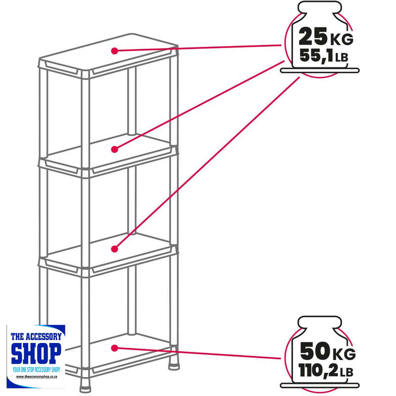Shelving Unit Universal Pro 63-4 4-Shelf-Toomax