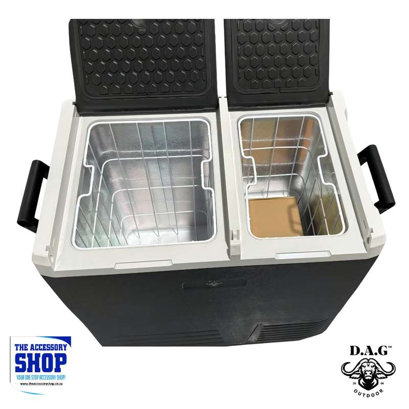Camping Fridge Freezer, Dual Compartment 75l DAG
