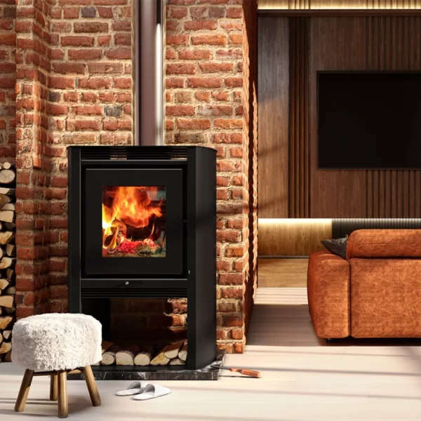 Fireplace Graphite 880 Metávila Dual Combustion Heater 10kw LK's