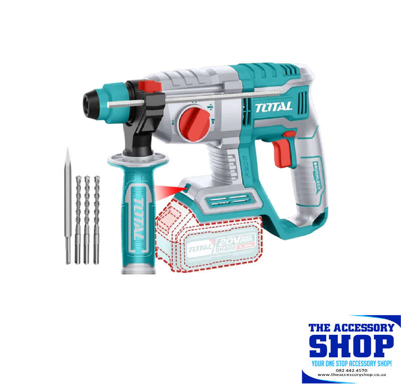 Drill Rotary Hammer Brushless 22mm With or without battery Total Tools