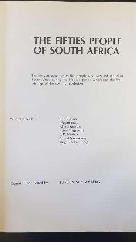 The Fifties People Of South Africa - Black Life: Politics - Jazz - Sport