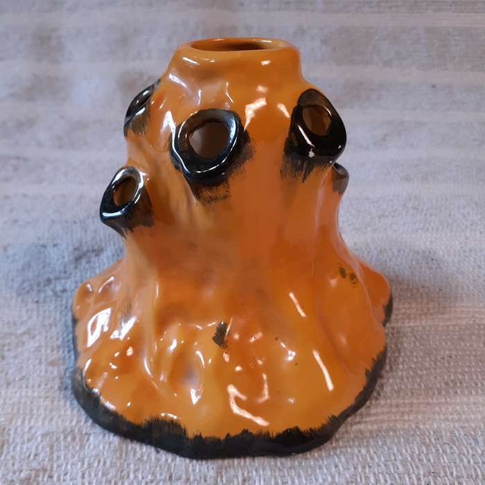 Ceramic Flower holder  flower frog - vintage unusual