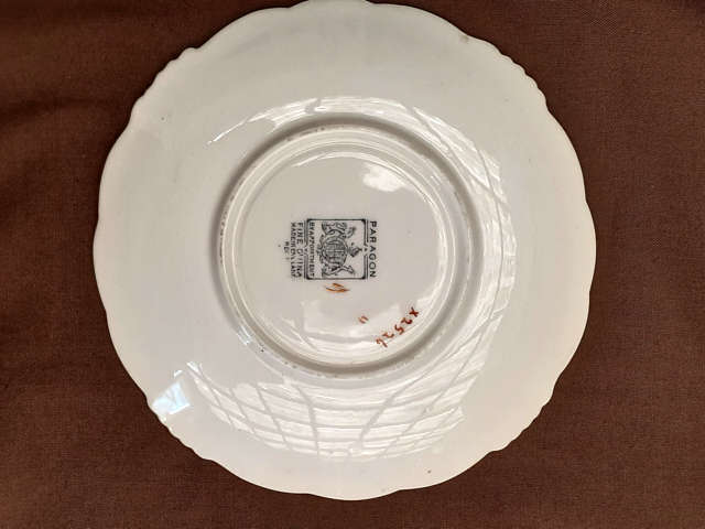 2 coffee Duos Paragon Fine Porcelain Cups and Saucers 1930's?