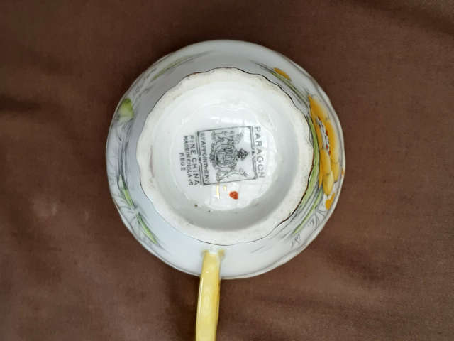2 coffee Duos Paragon Fine Porcelain Cups and Saucers 1930's?