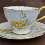 2 coffee Duos Paragon Fine Porcelain Cups and Saucers 1930's?