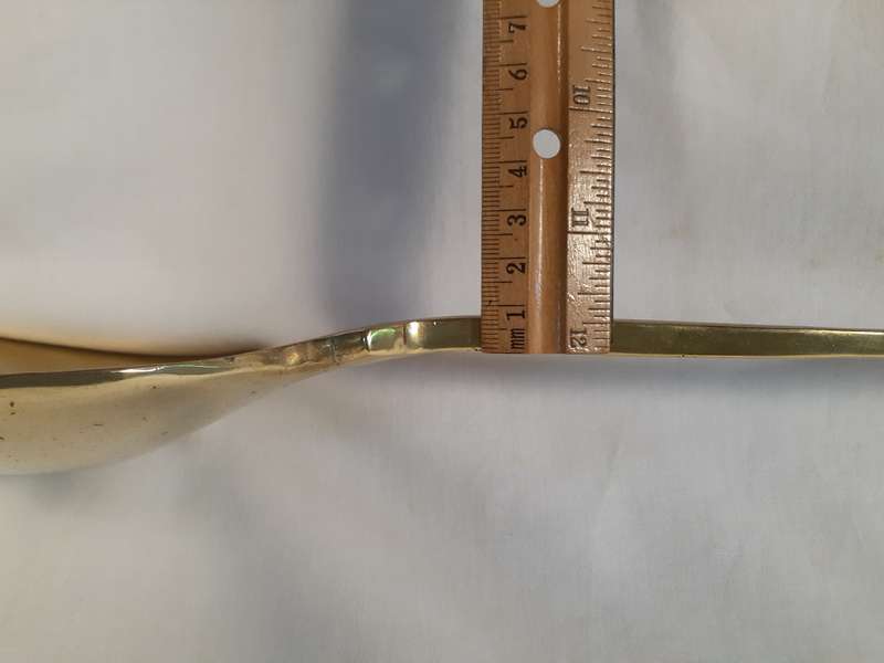 Large Brass spoon ladle - kitchen ornament    46 cms      .6 kg approx