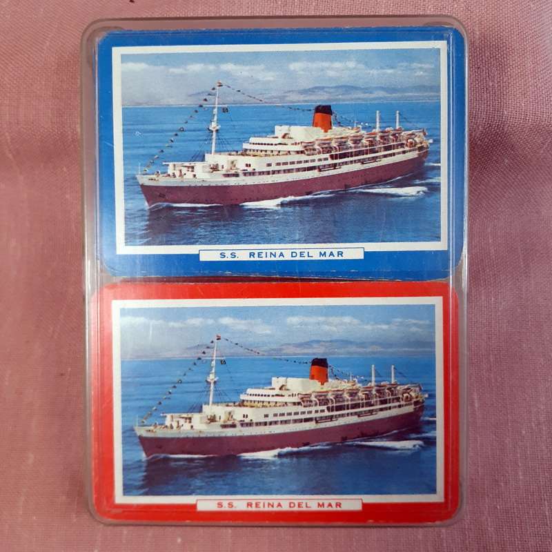 2 decks of Shipping playing cards - S.S Reina del Mar