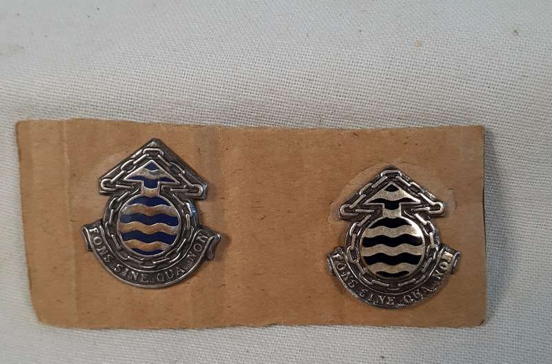 2 South African Army badge - cap, beret - enamel and metal